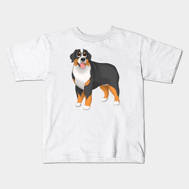 Bernese Mountain Dog Kids T-Shirt by millersye